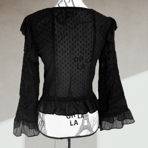 ZARA boho chic blouse SMALL - Picture 7 of 11